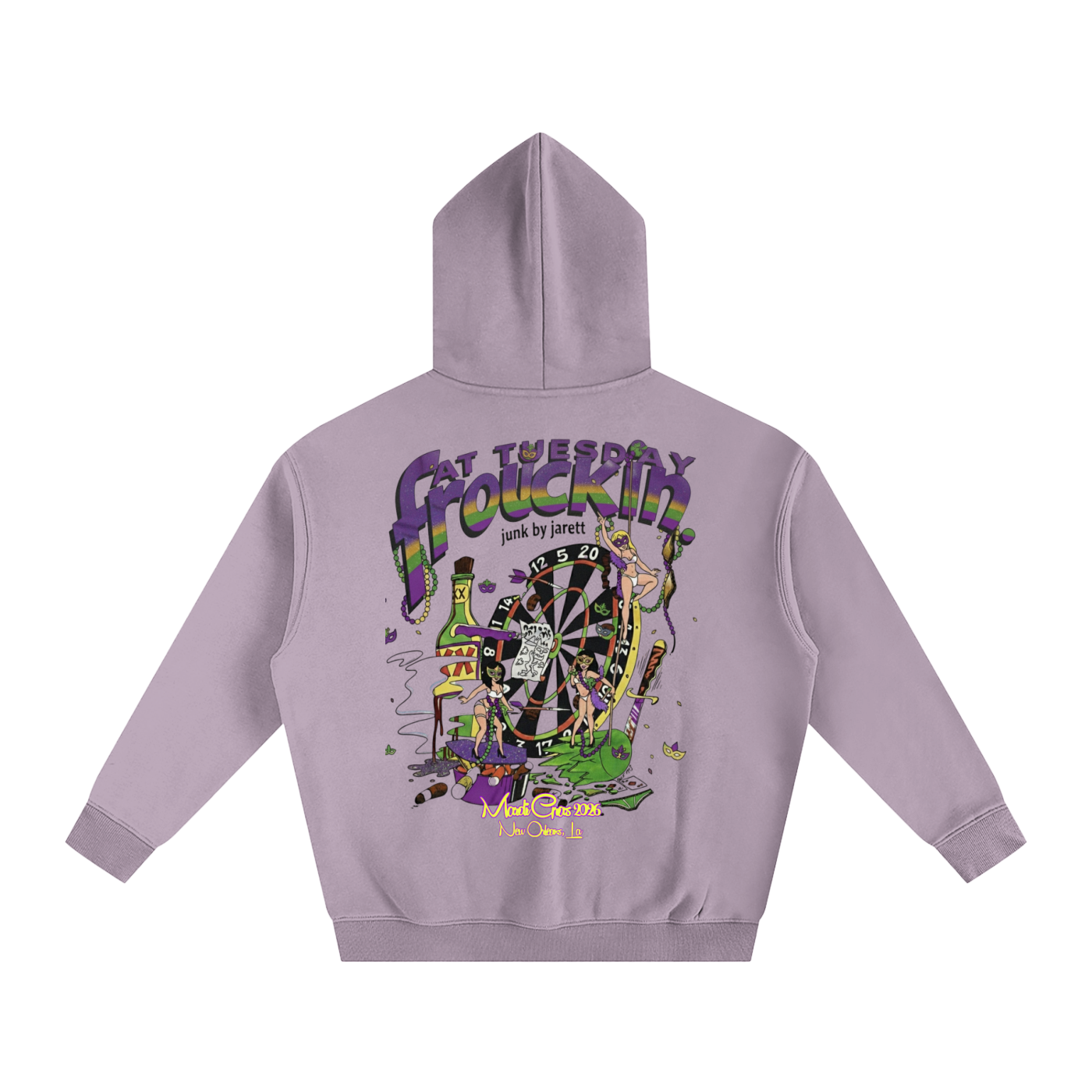 Fat Tuesday frolickin. Oversize Fleeced Hoodie