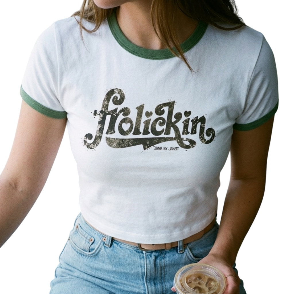 slim fit DUTCH cropped ringer tee version 1