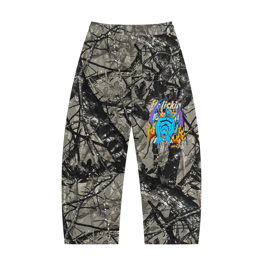 FUEGO’d Tree Camo Barrel Leg Pants