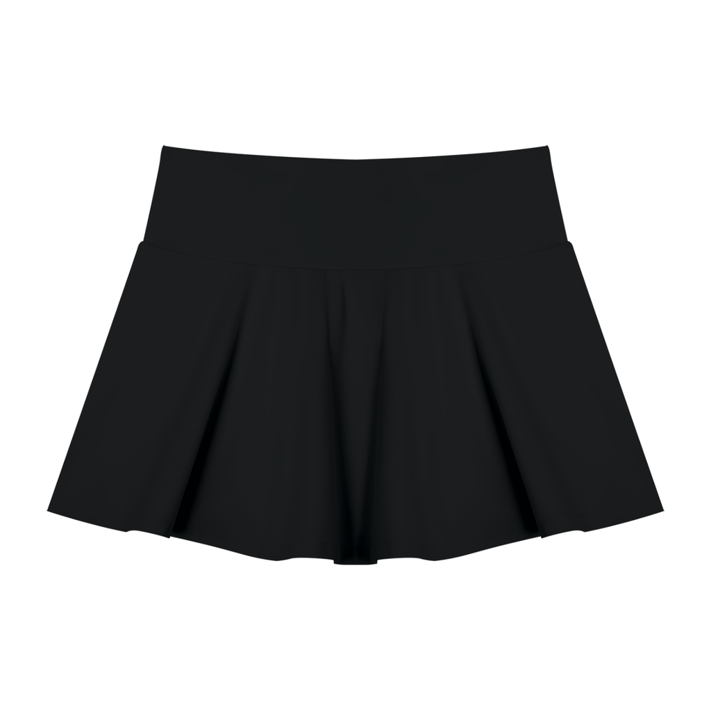 pleated a line skirt