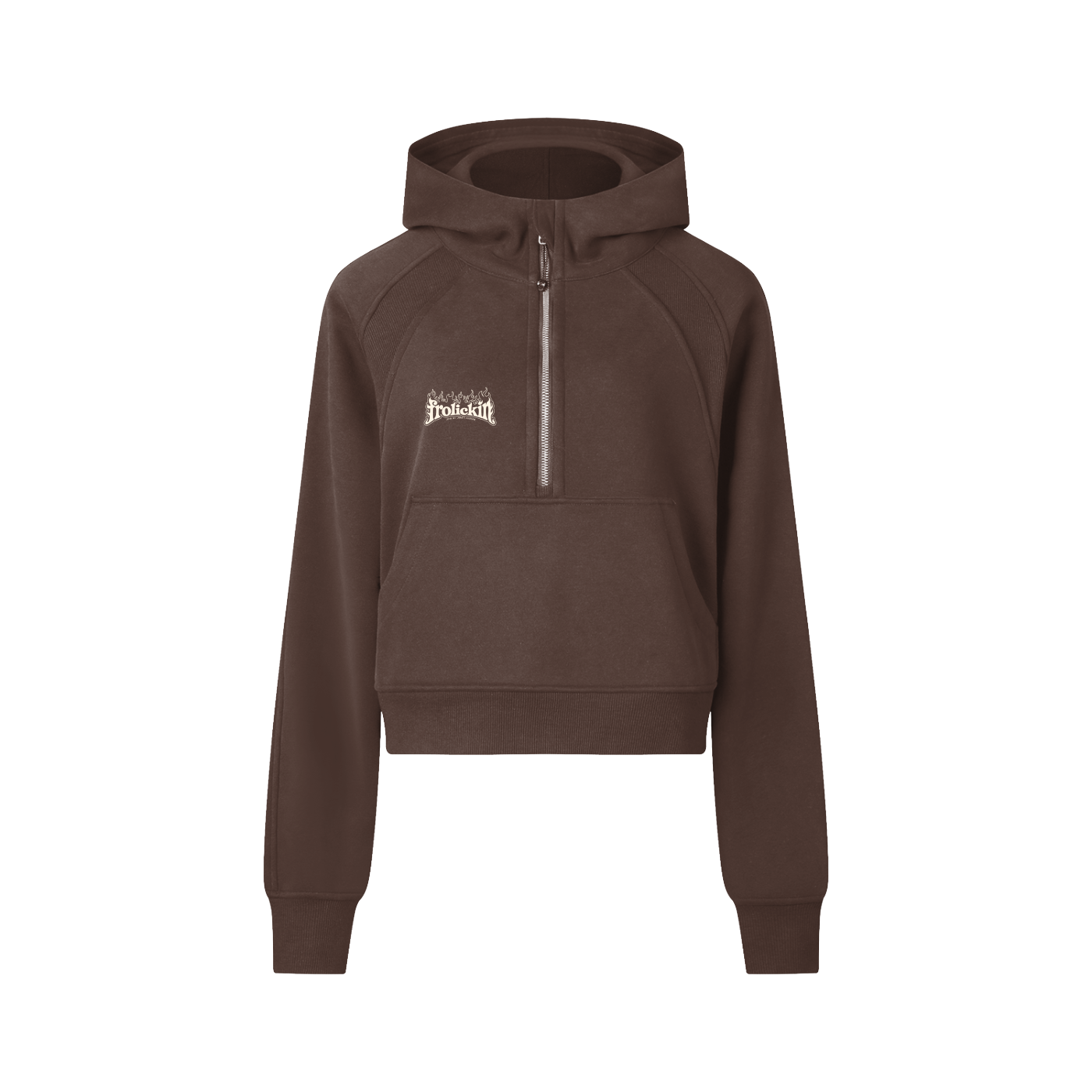 Cropped Half-Zip Hoodie