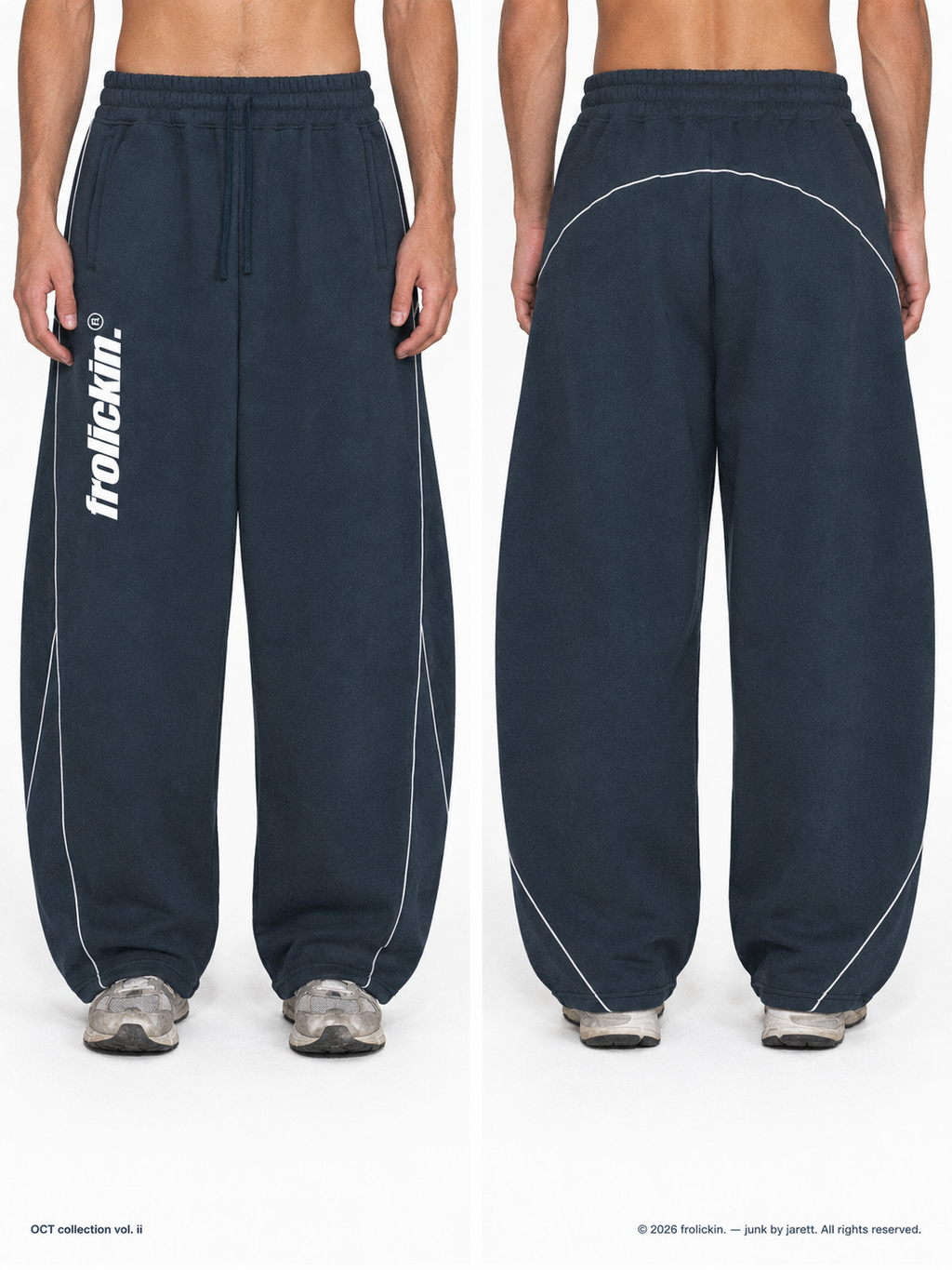 Classic Logo’d Fleece Barrel Leg Sweatpants