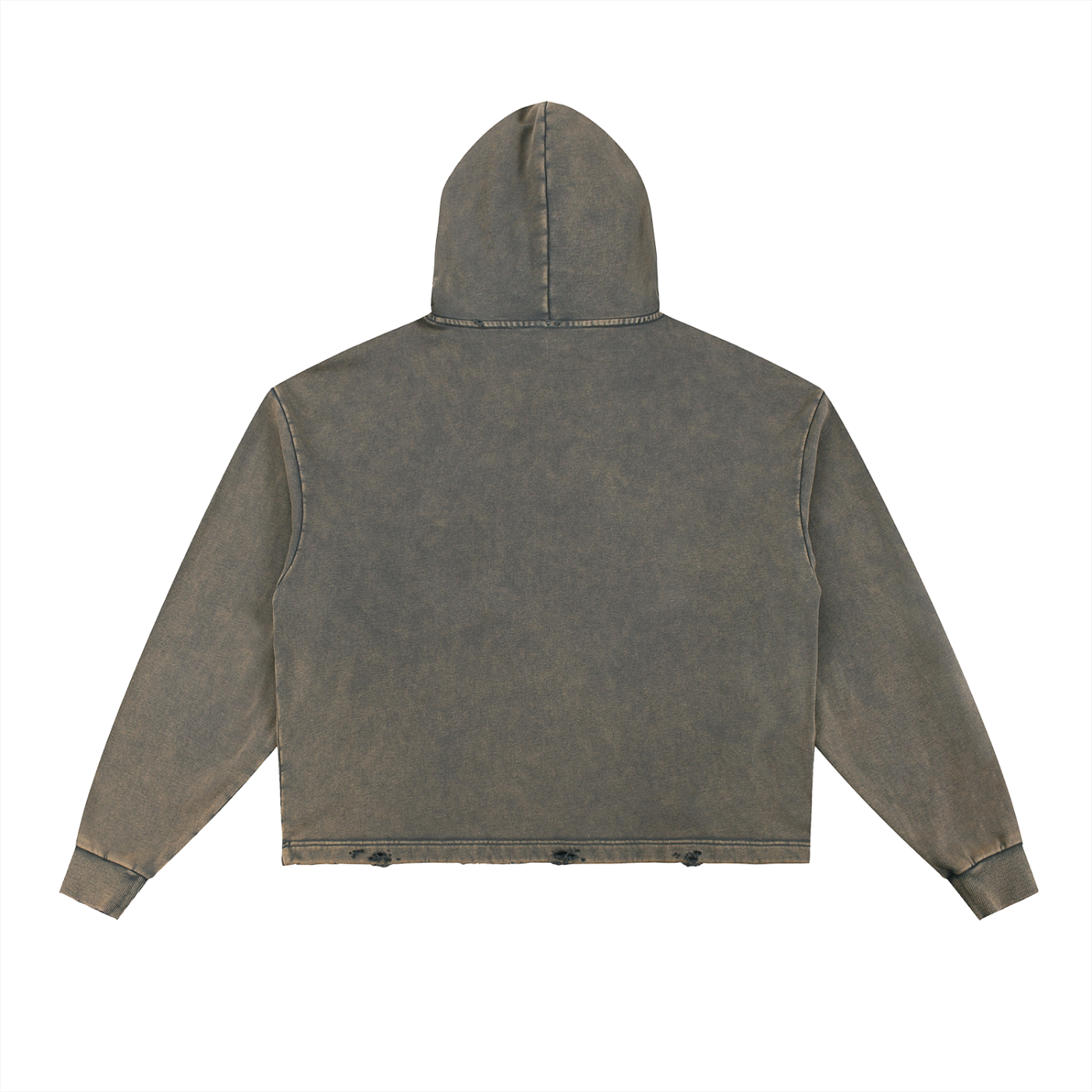 flat earther’s hand freyed hoodie