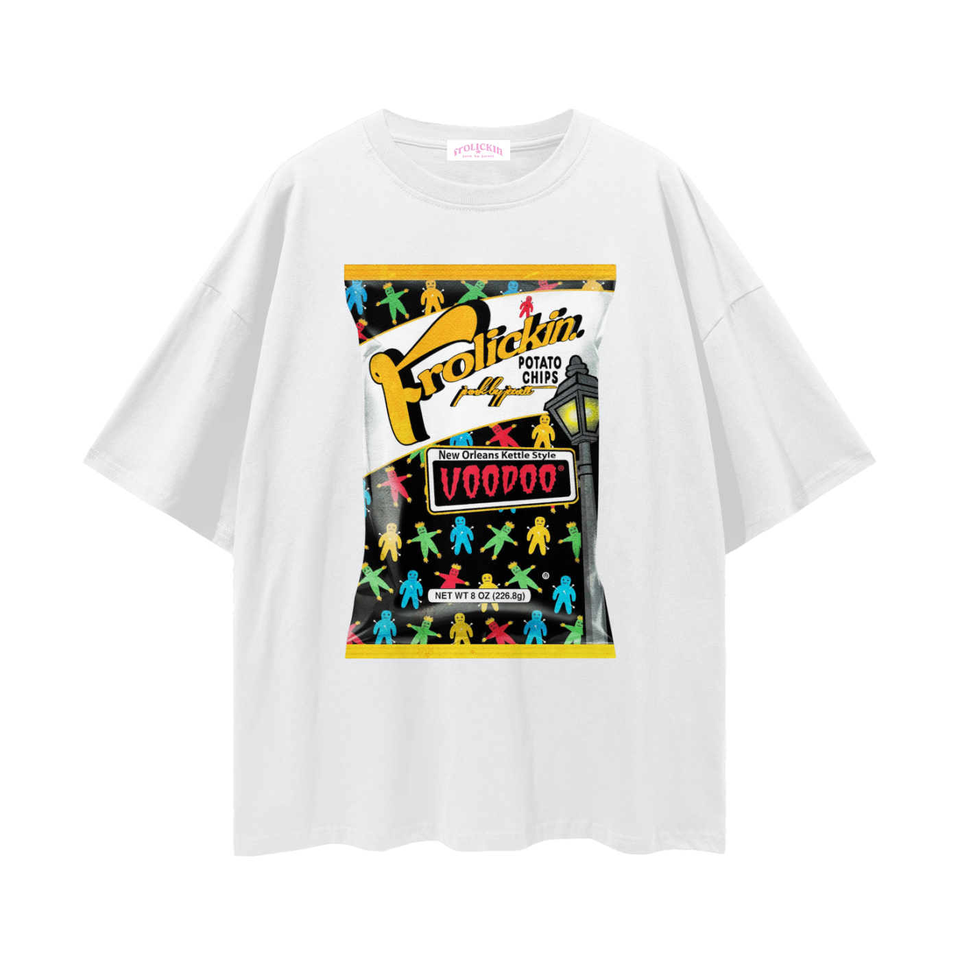 da voodoo chips Streetwear Loose Drop Shoulder T-Shirt