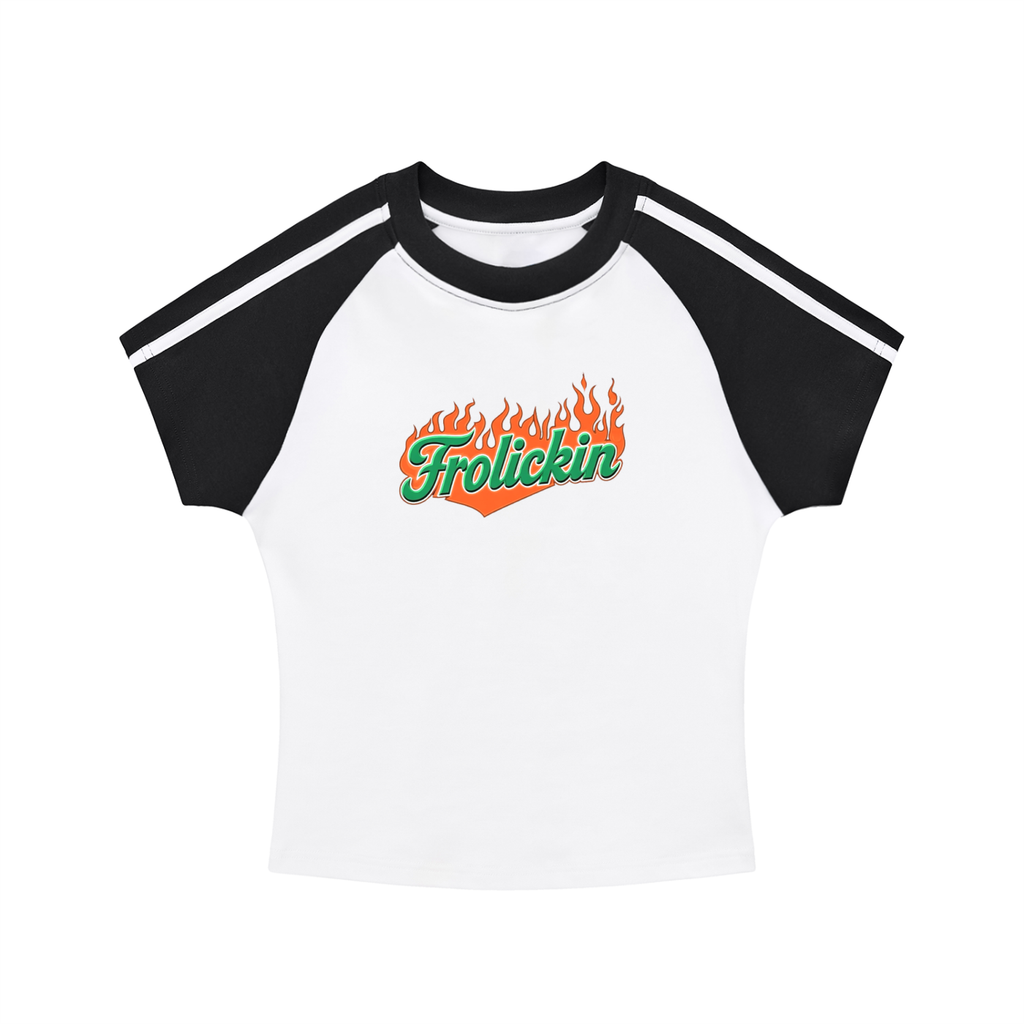 fuego logo’d women’s slim fit raglan sleever