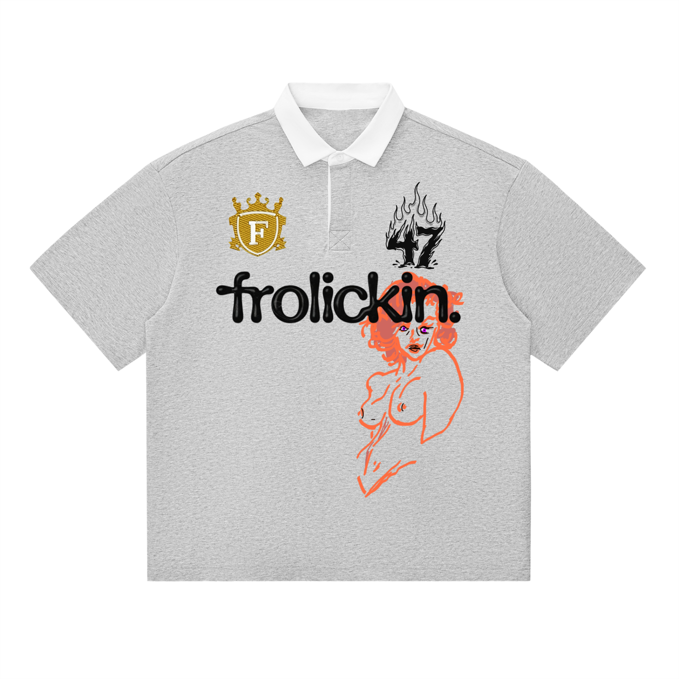 4th quarter rugby Essential Contrast Polo Shirt