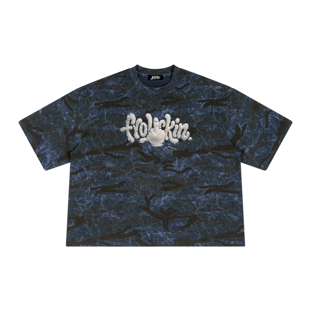 Unisex Boxy Camo Print T-Shirt