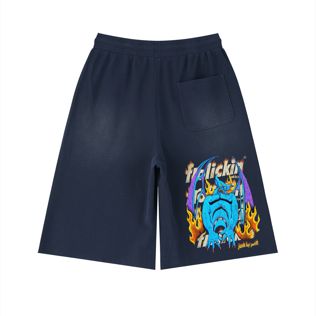 fuego’s sunfade raw edge shorts