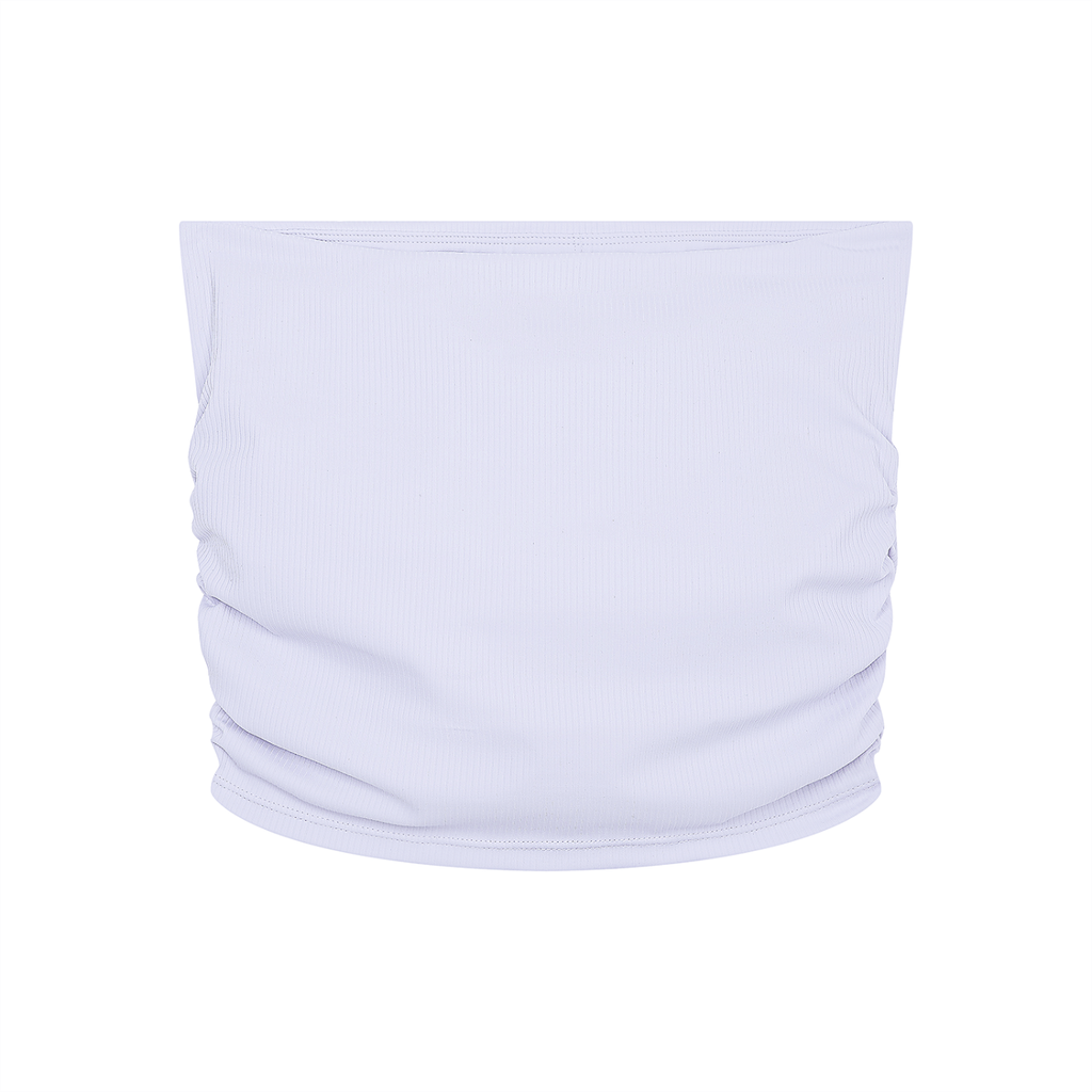 ruched tubed cropped yoga
