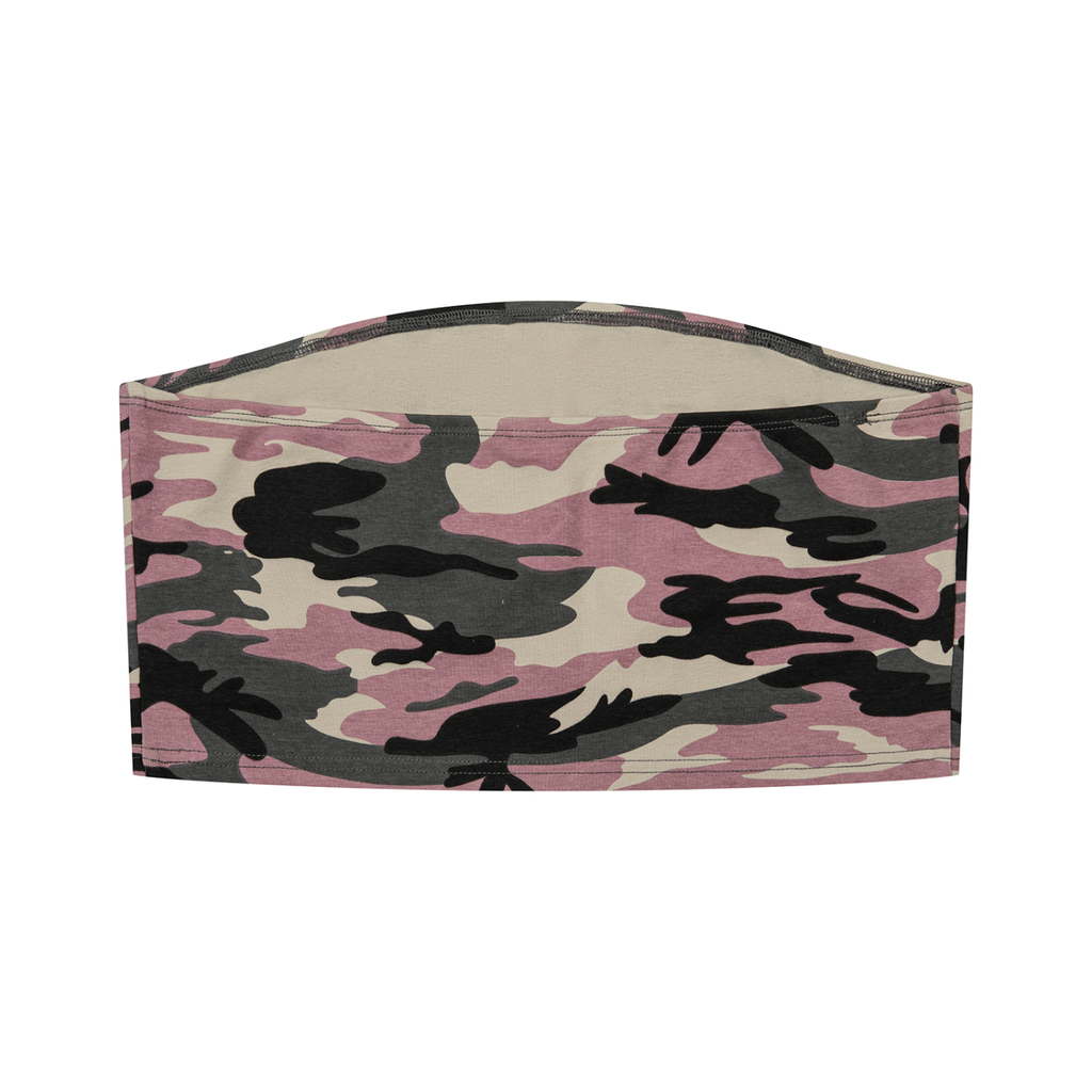pink camo tube top