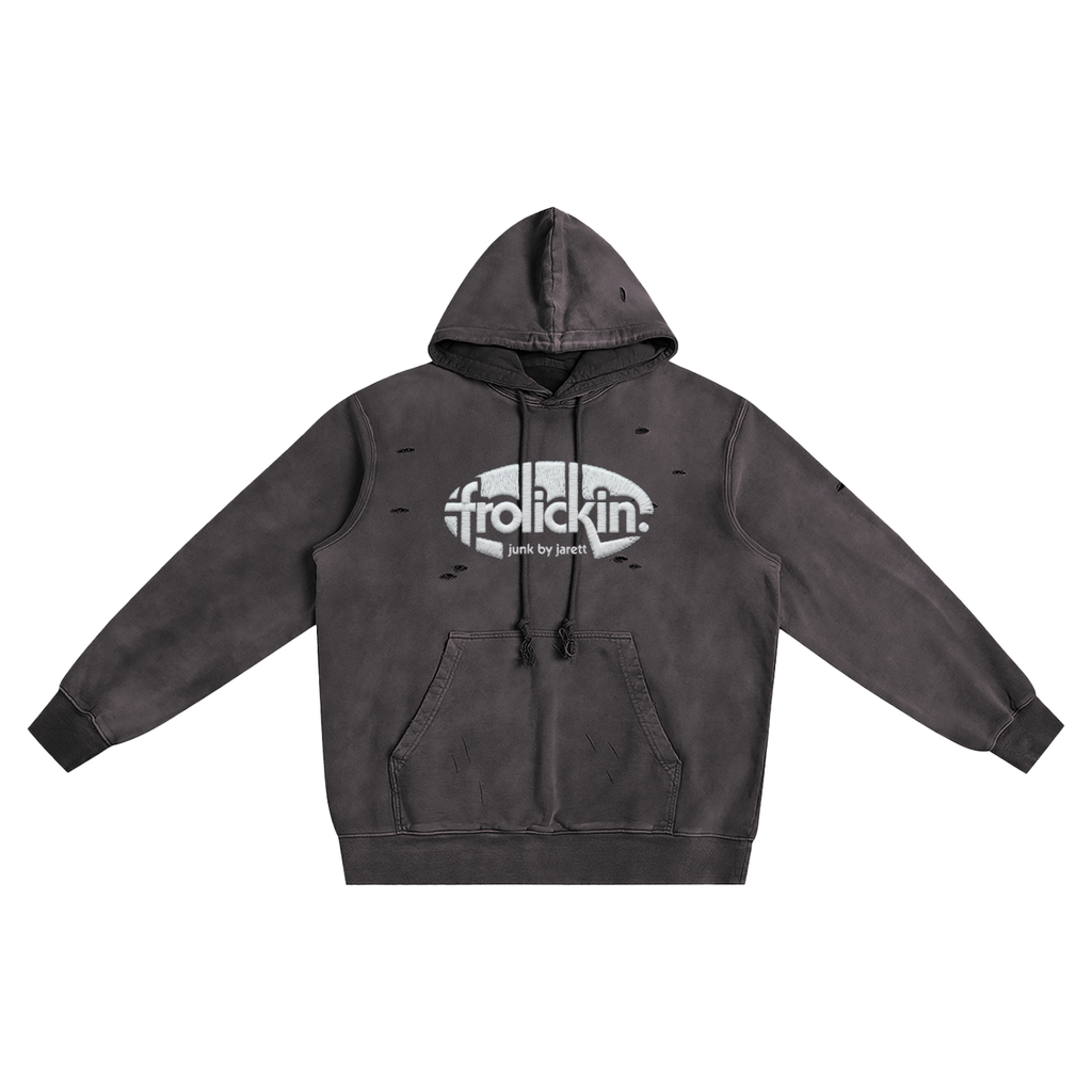 hand distressed oval logo’s hoodie 1.0
