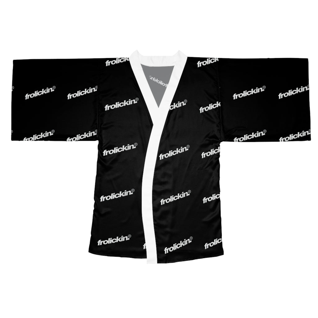 frolickin. silk kimono