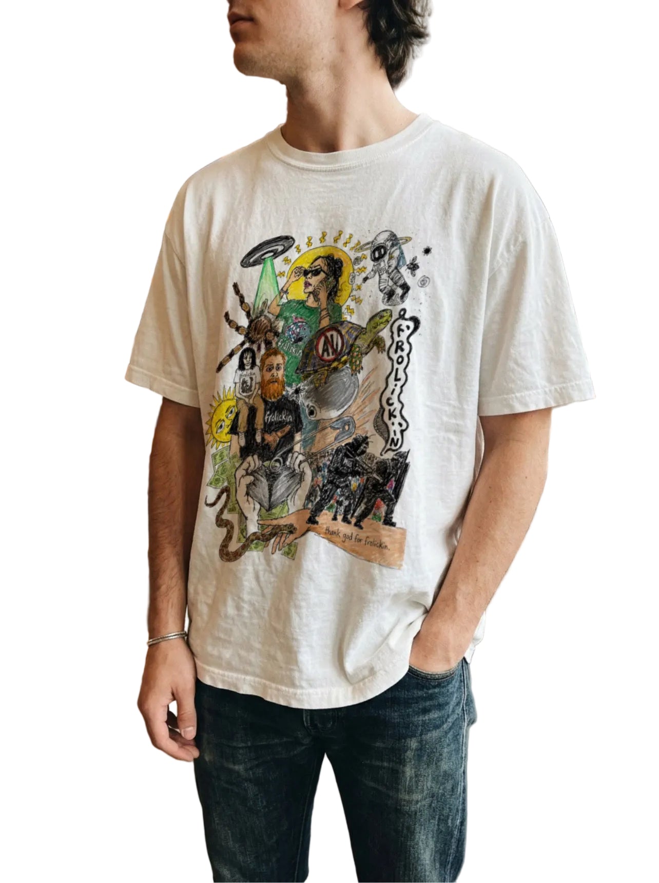 THANK GAWD 4 frolickin. tee