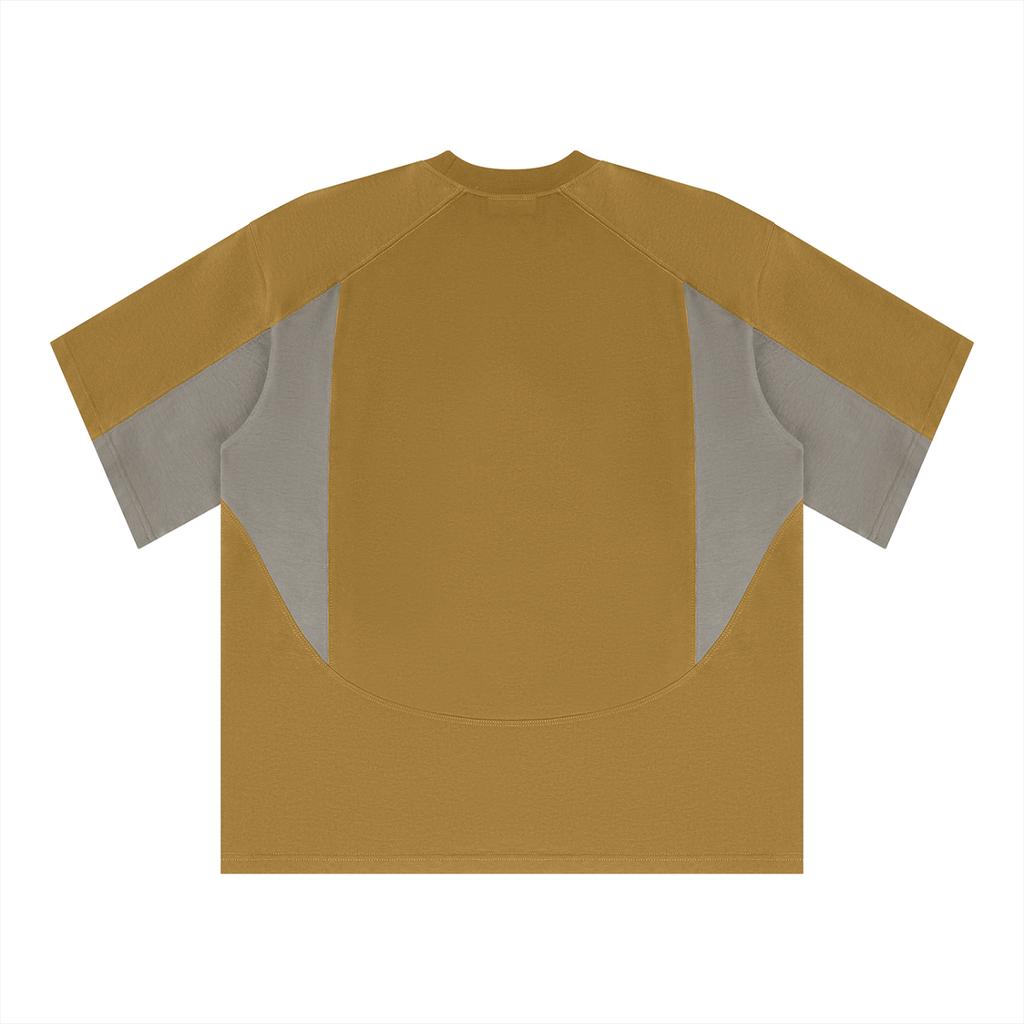 color blocked cotton athletic tee