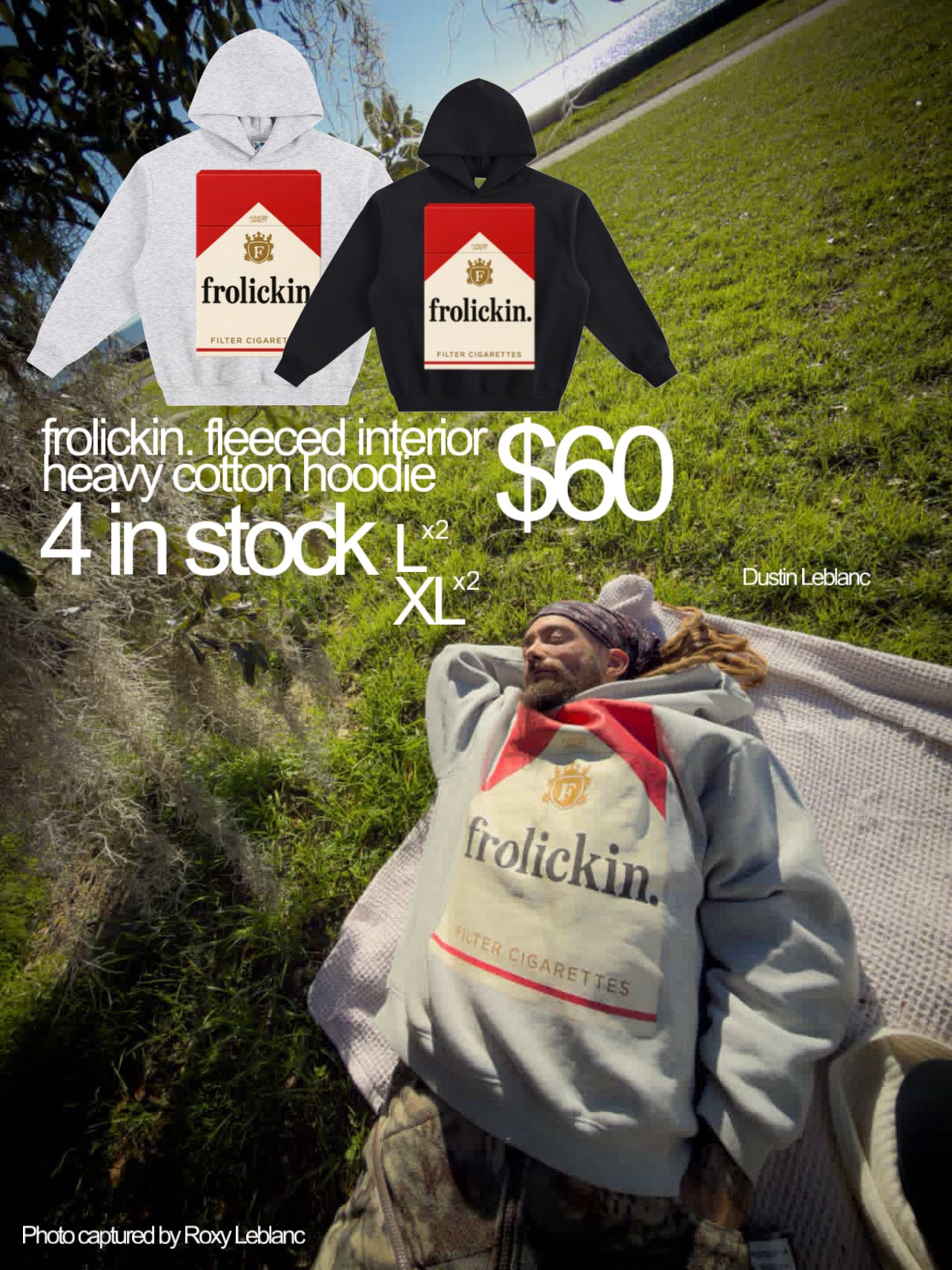 “CIGS INSIDE” Fleeced Boxy Hoodie