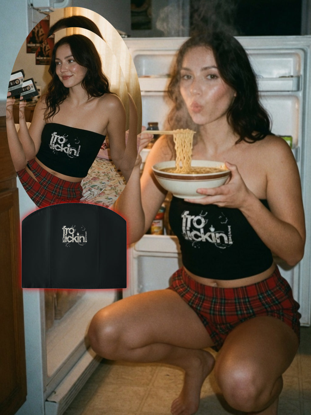 Women's  Cropped Tube Top