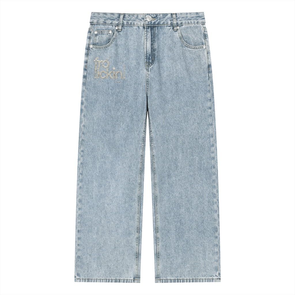 straight leg frolicker’s jeans