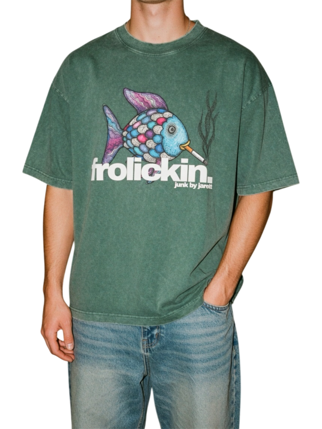rainbow fish tee