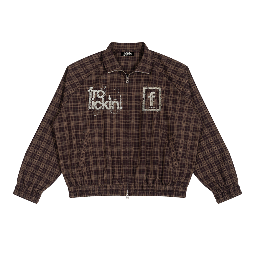 plaid full zip track jacket vol. i