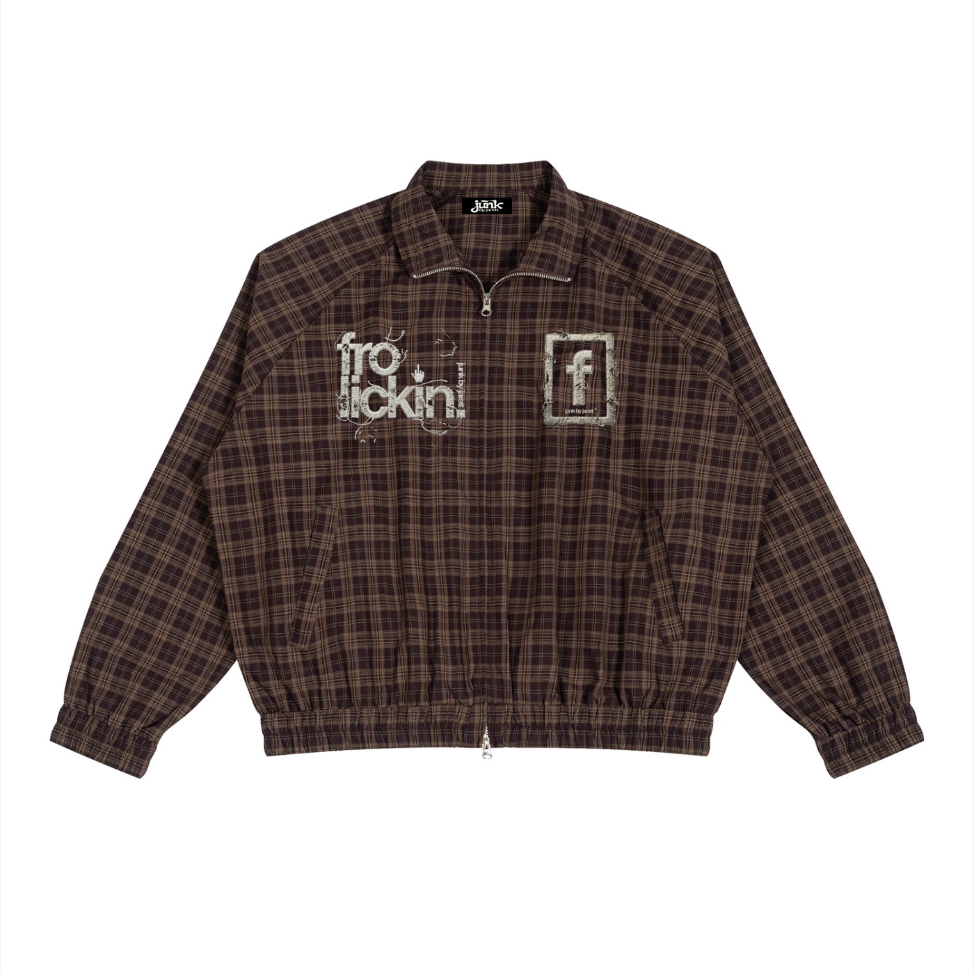 plaid full zip track jacket vol. i