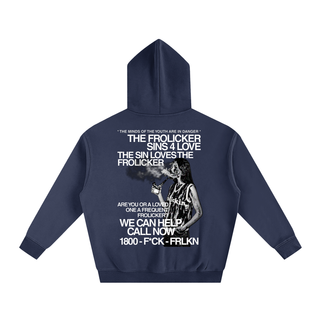 *CLEARANCE PRICE* SINNER 4 DINNER fleeced interior hoodie