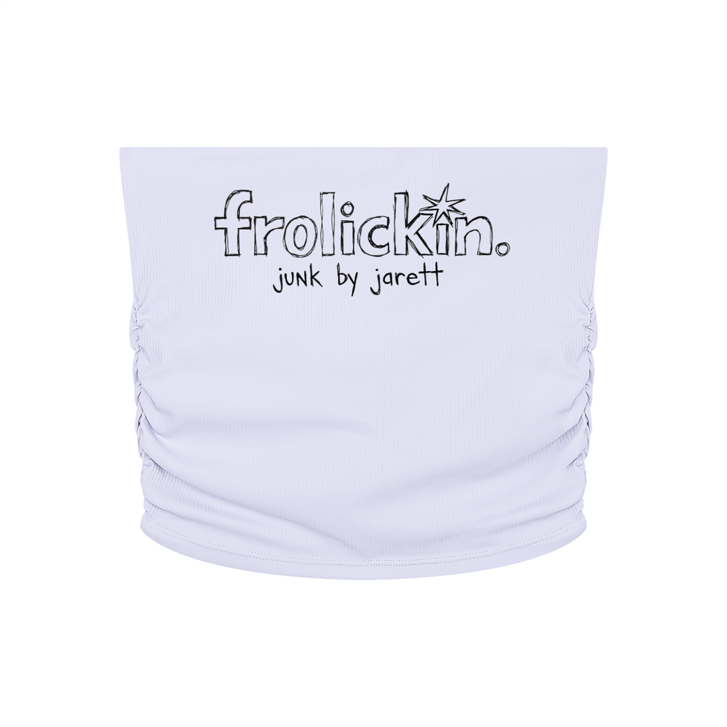 ruched tubed cropped yoga