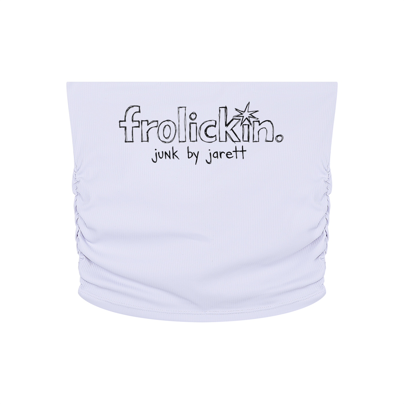 ruched tubed cropped yoga