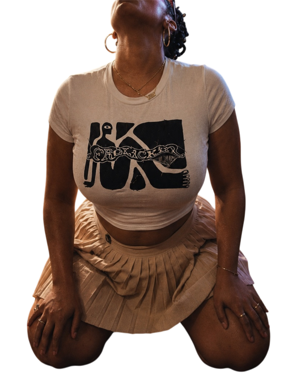 CRUISIN 4 A BRUISIN slim fit cropped tee
