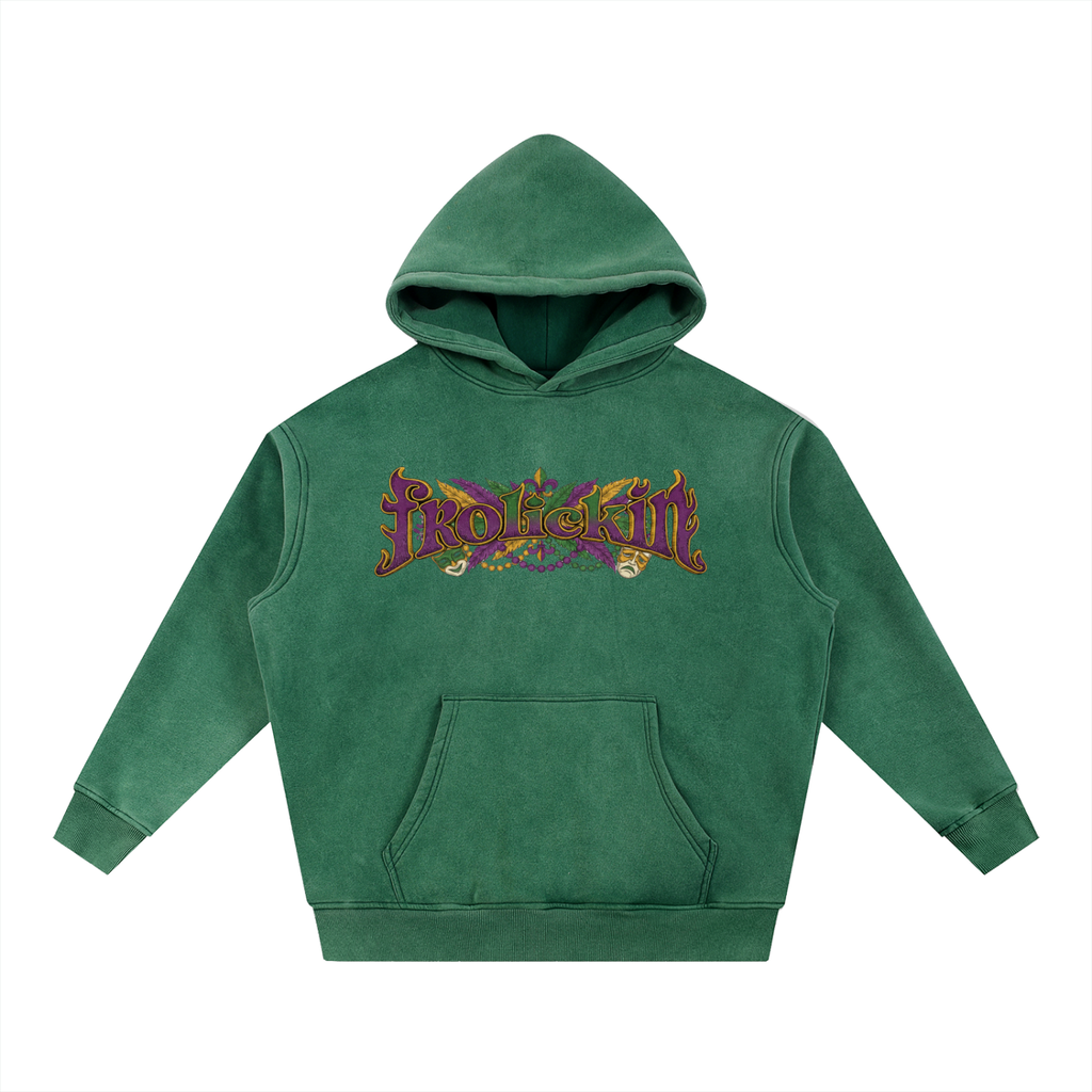 Fat Tuesday frolickin. vol. ii Snow Wash Fleece Oversize Hoodie