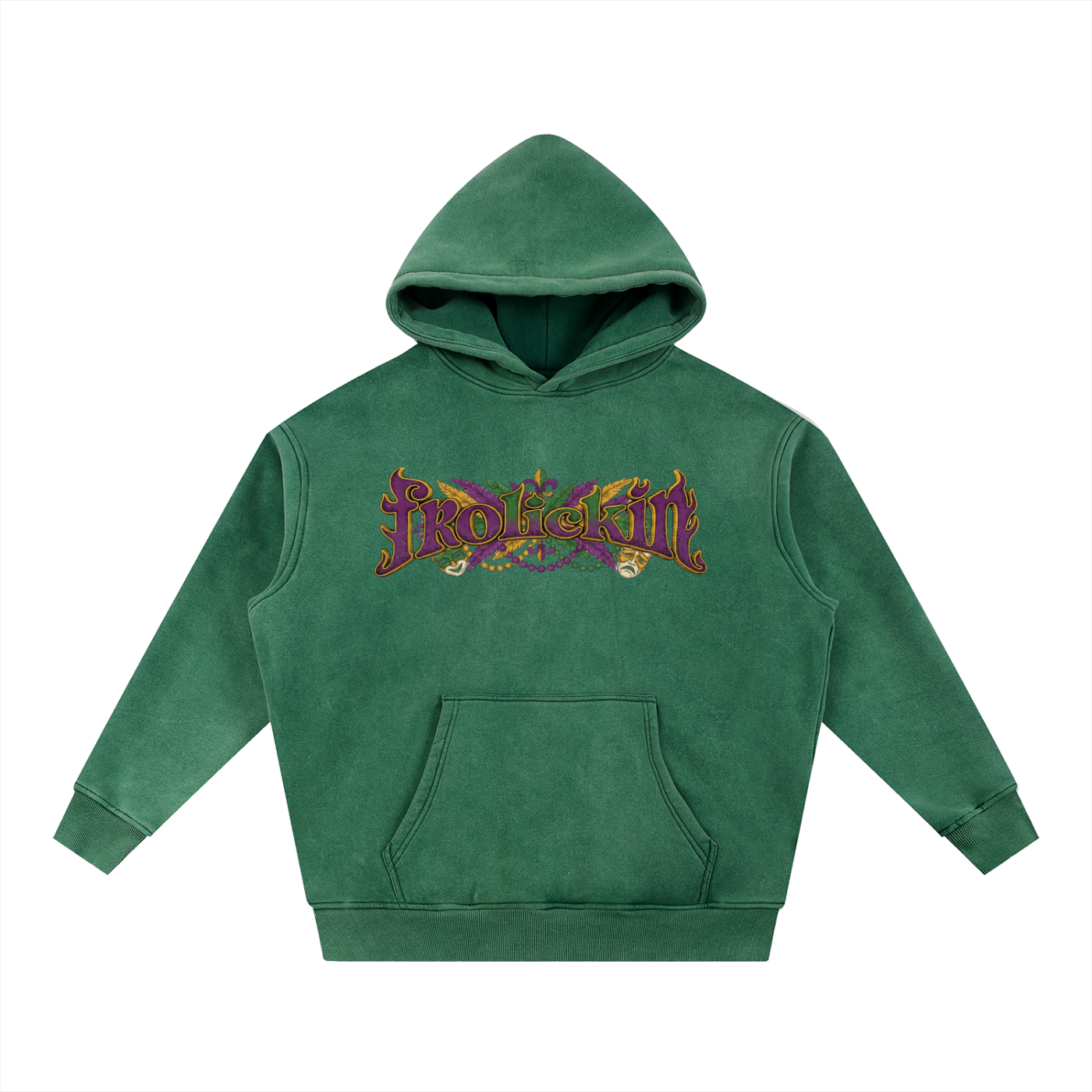 Fat Tuesday frolickin. vol. ii Snow Wash Fleece Oversize Hoodie