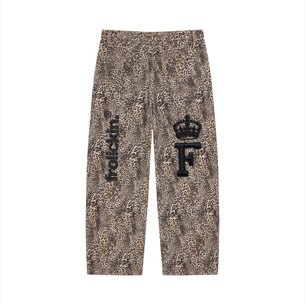 wide leg leopard jeans vol. ii