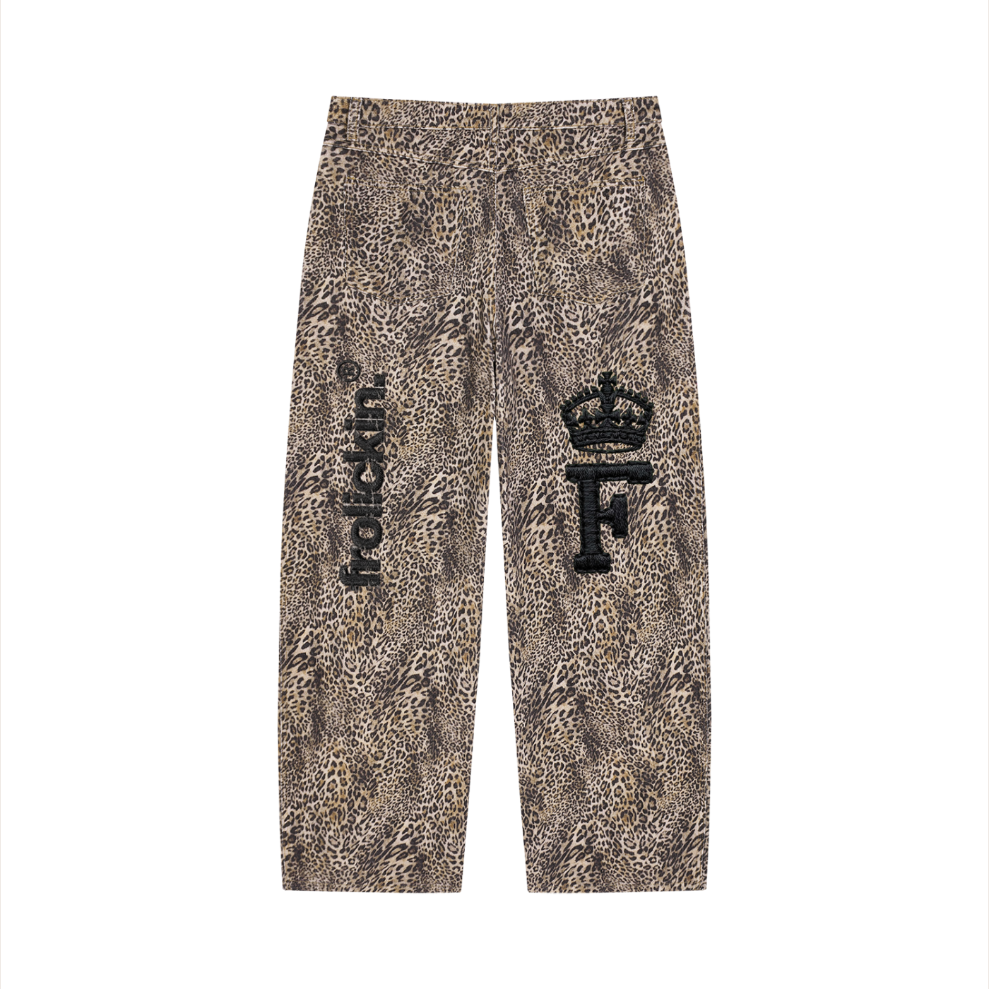 wide leg leopard jeans vol. ii