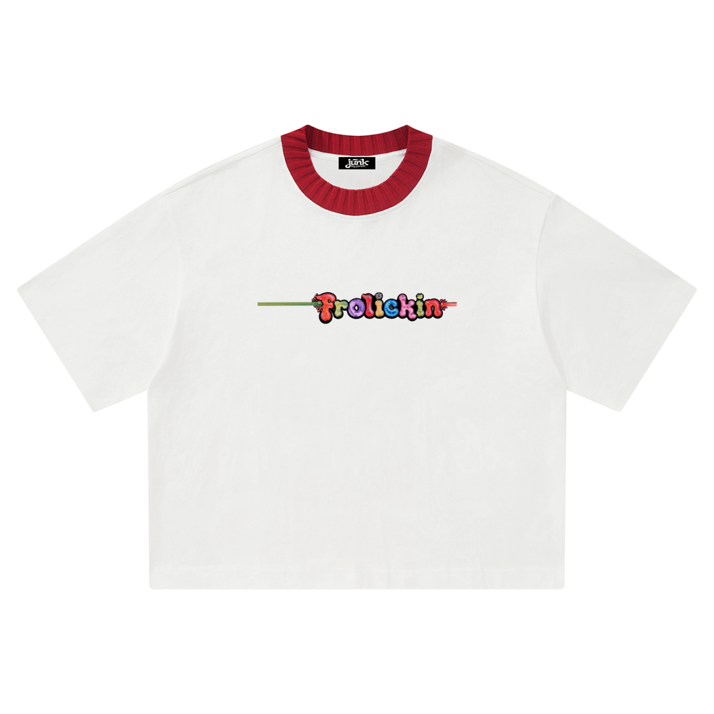 KNIT NECK heavyweighted tee