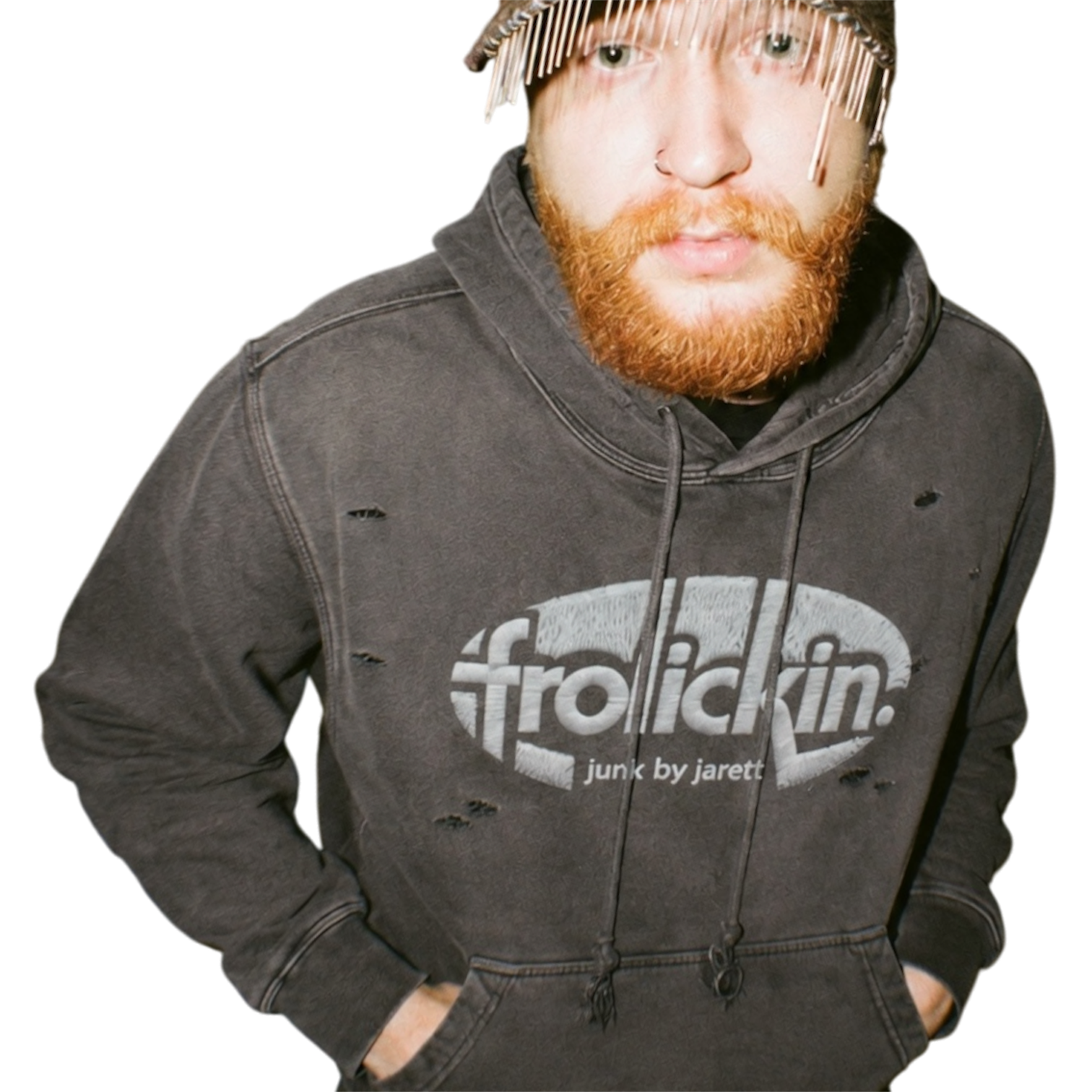 hand distressed oval logo’s hoodie 1.0
