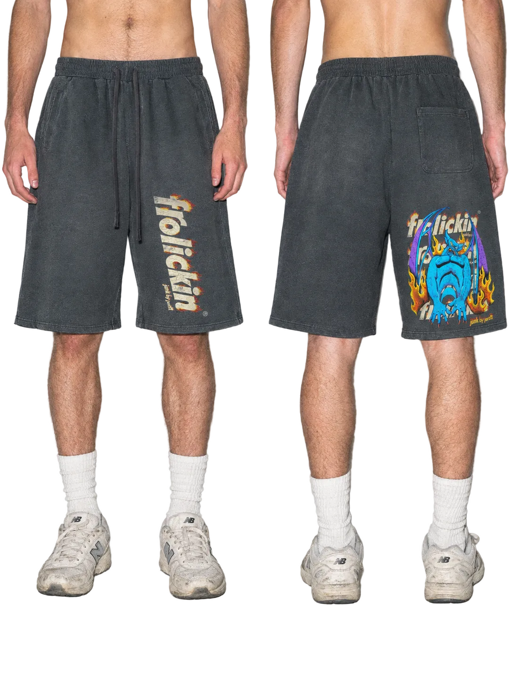 fuego’s sunfade raw edge shorts