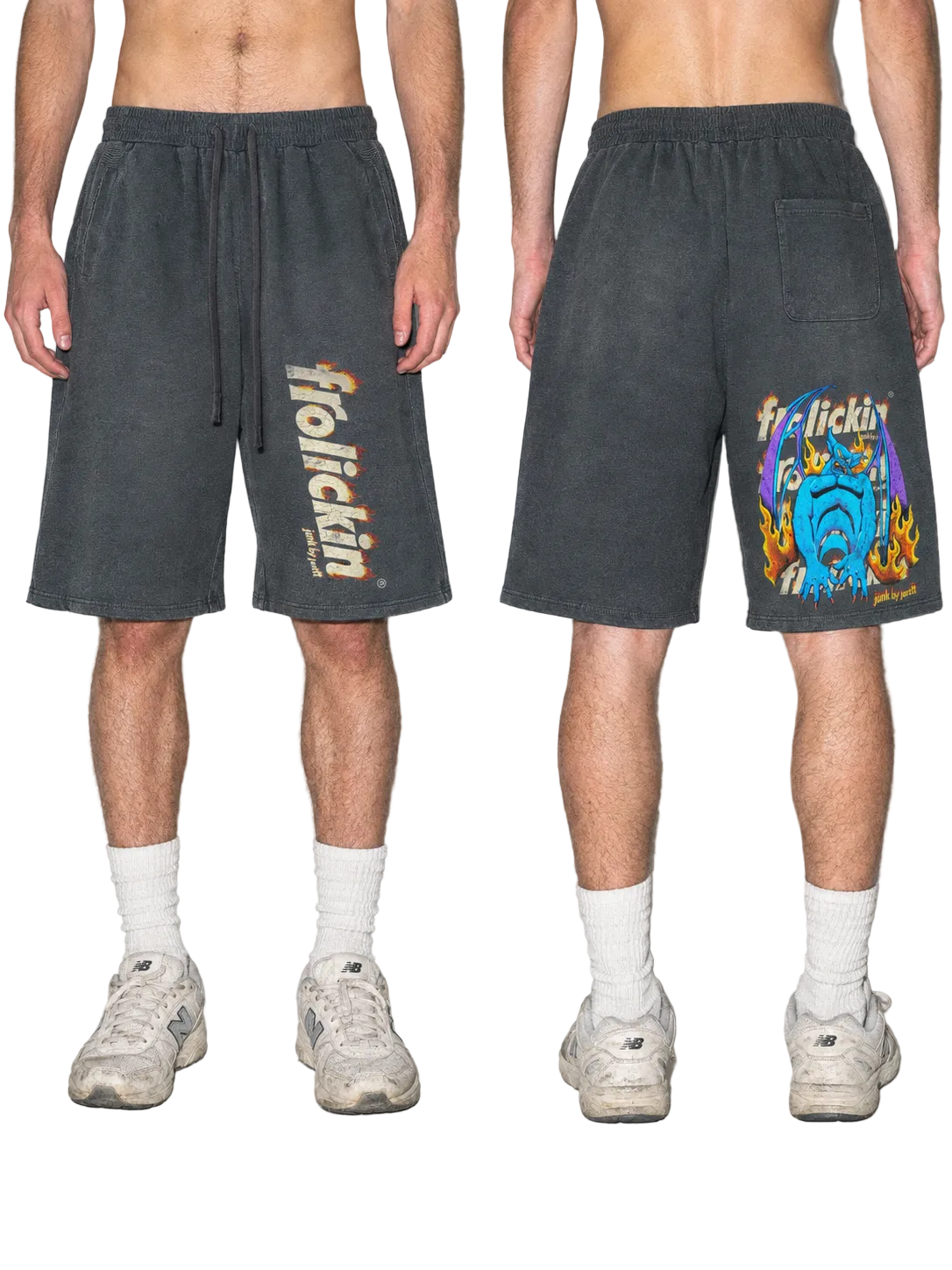 fuego’s sunfade raw edge shorts