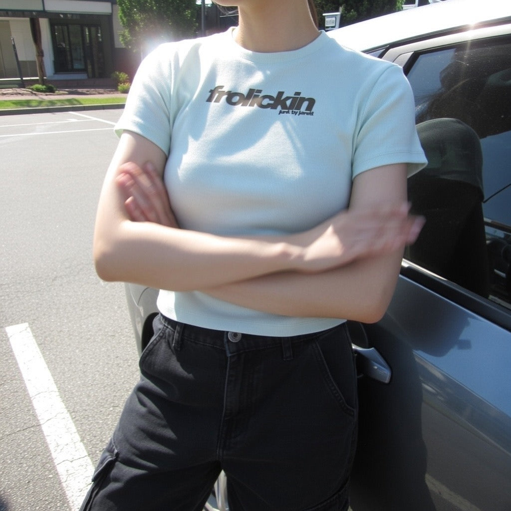 Ladies’ Slim Fit Mock Neck T-Shirt