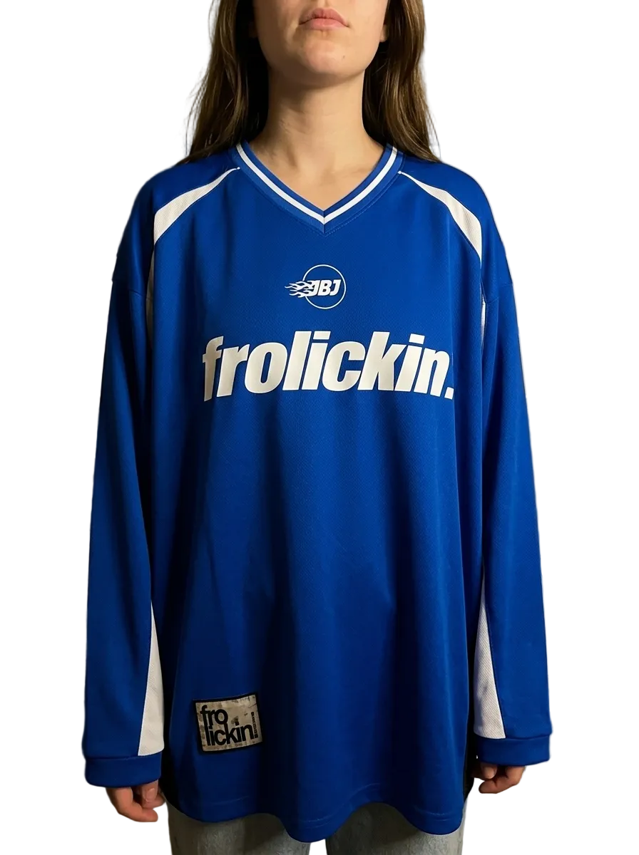 firey frolickin. hockey jersey