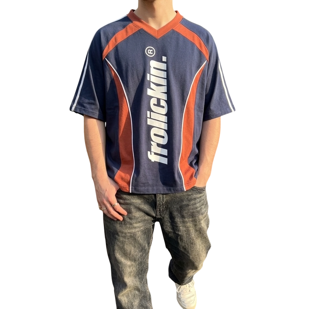 v neck jersey