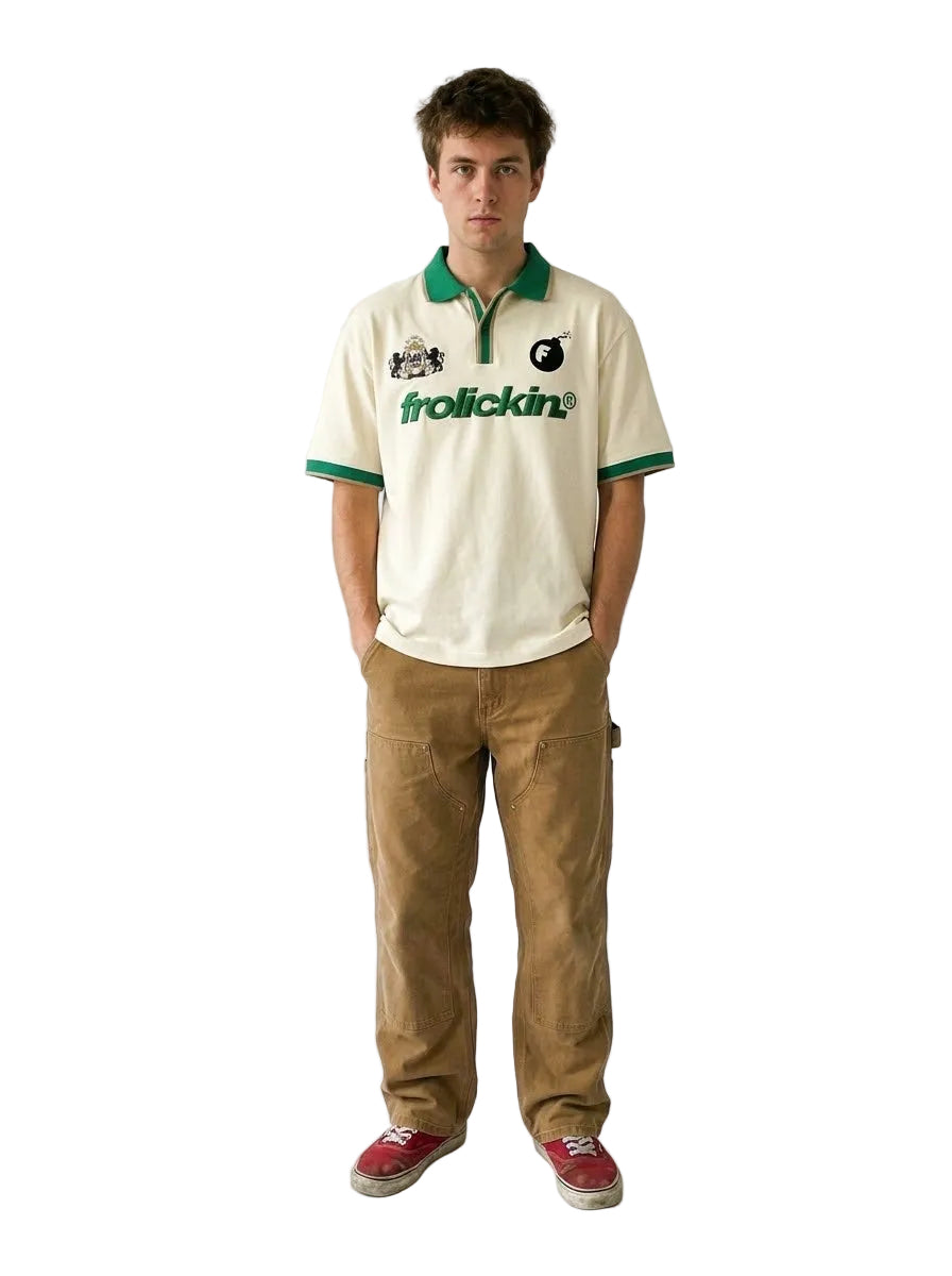 frolicker’s rugby short sleeve polo