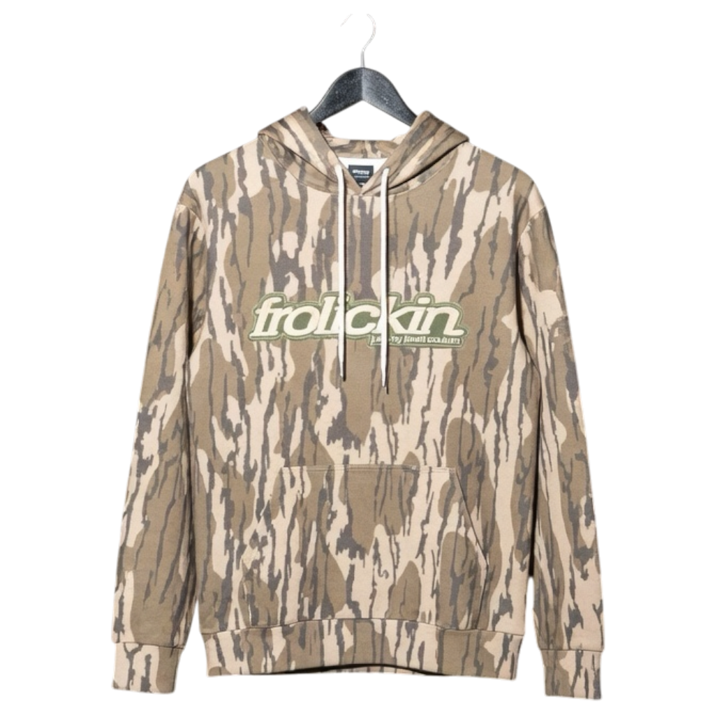 mossy oak inspired camo hoodie