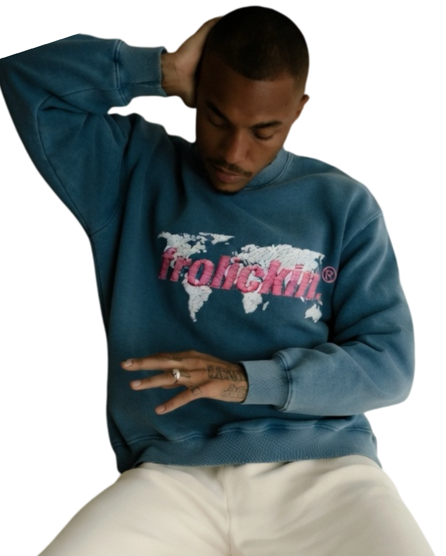 FLAT EARTHER snow washed sweatshirt