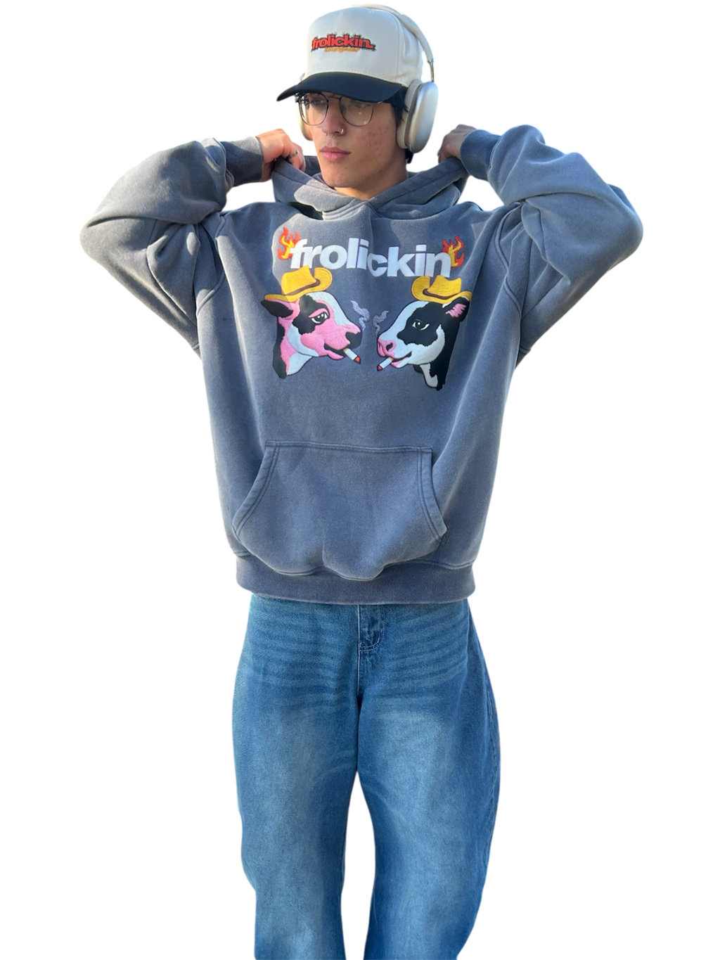 COW TIPPIN heavy hoodie