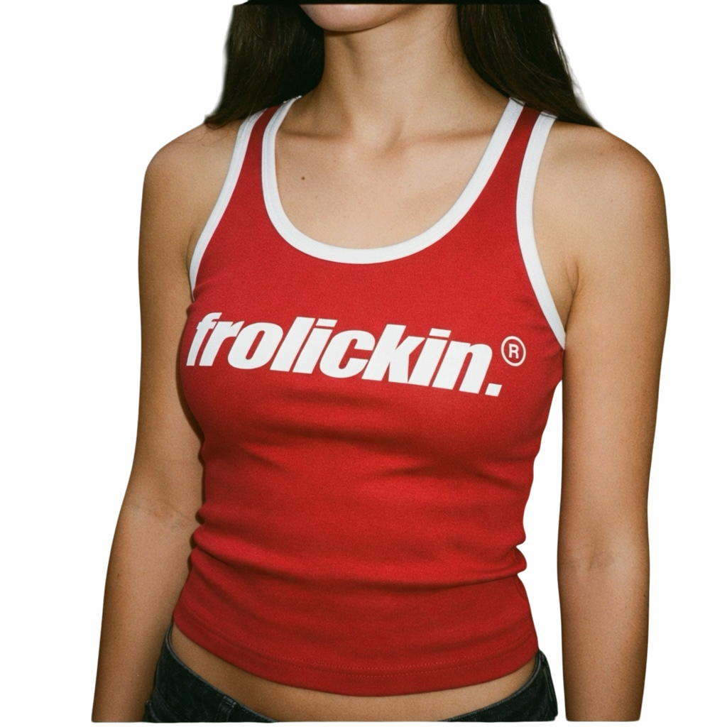 Women's Color Block Cropped Tank Top