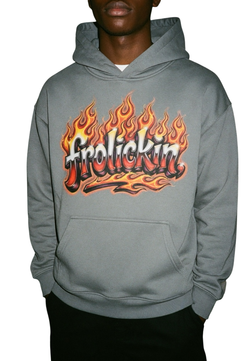 airbrushed oversized hoodie