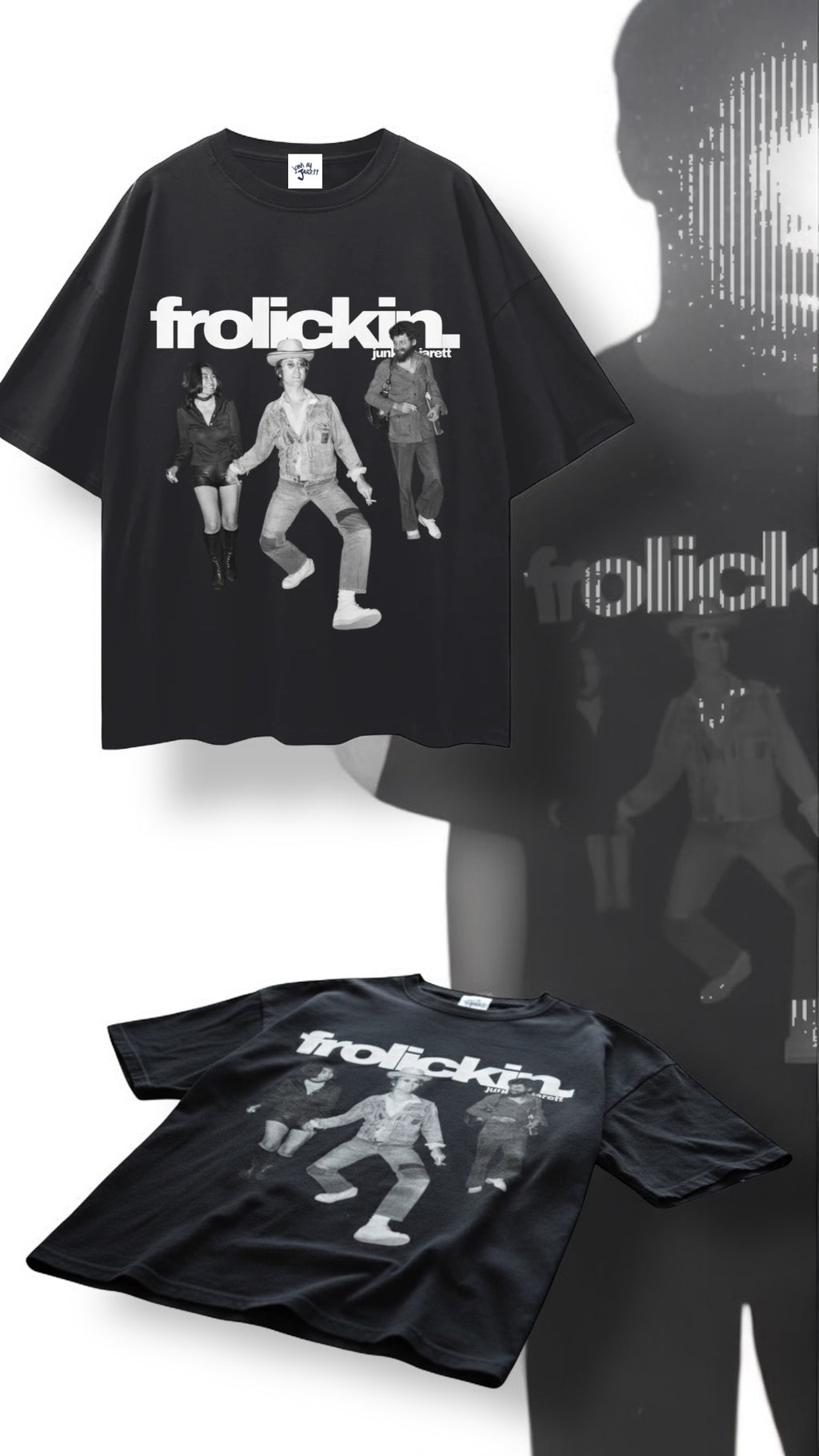 frolickin. johnny — Streetwear Loose Drop Shoulder T-Shirt