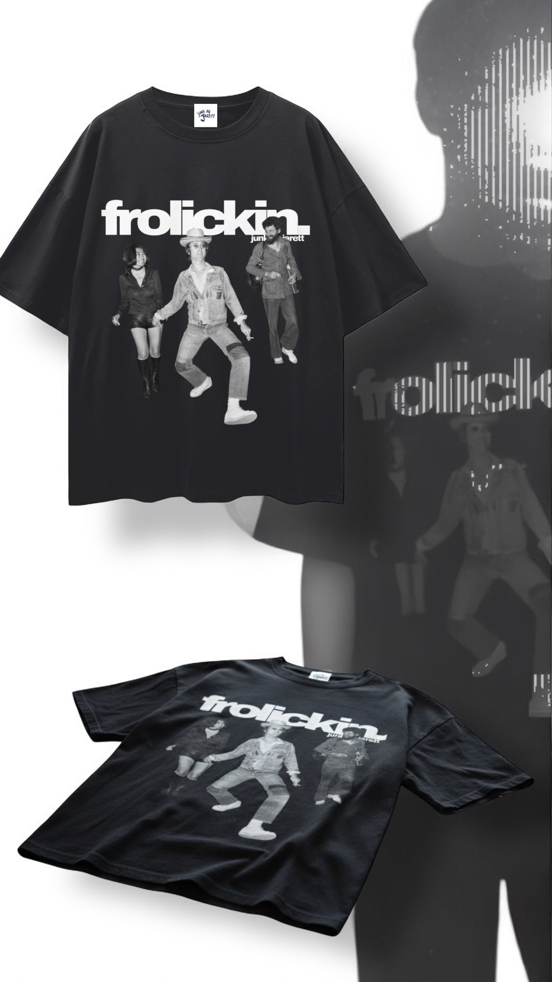 frolickin. johnny — Streetwear Loose Drop Shoulder T-Shirt