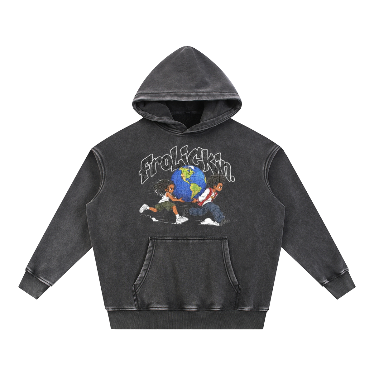 DOCKS Snow Wash Fleece Oversize Hoodie