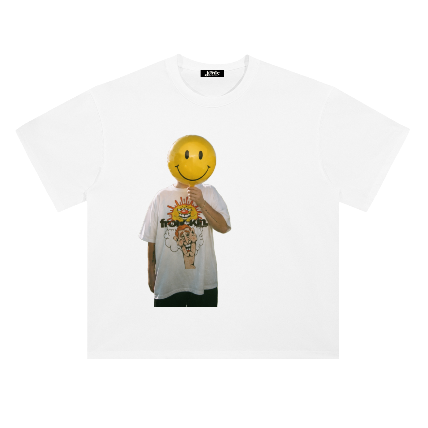 SMILEY :( drop shouldered heavyweight tee