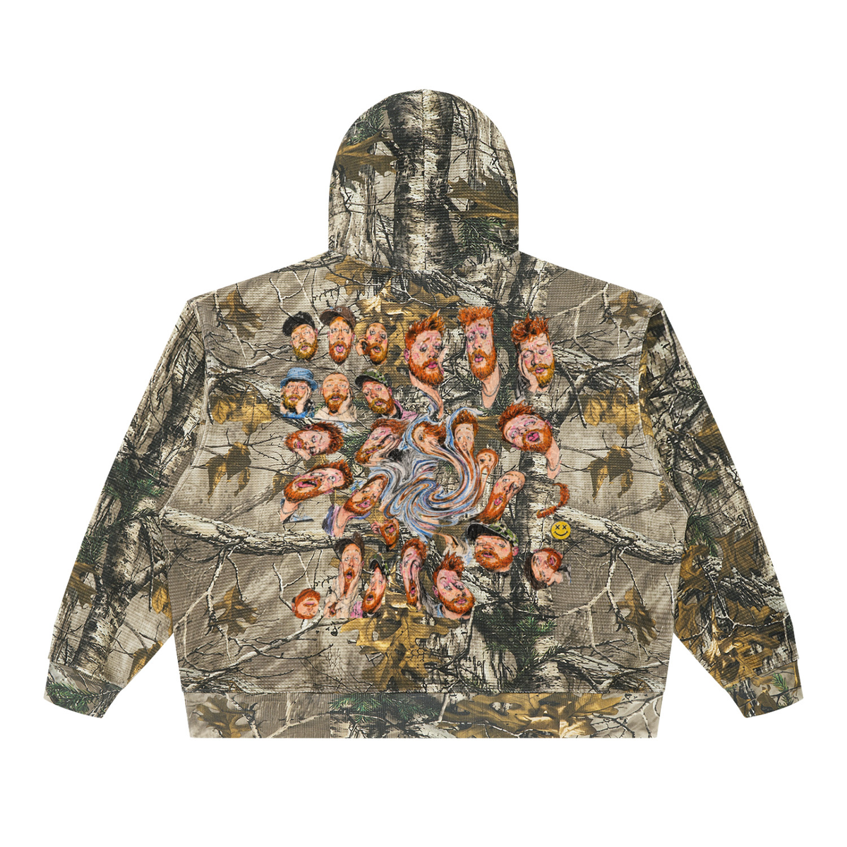 Waffle Tree Camo Boxy Hoodie